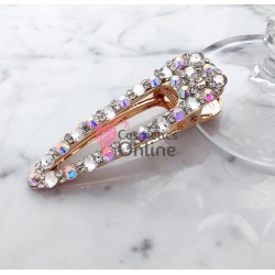 Clema pentru par metalica AGF011JJ Auriu cu strasuri 